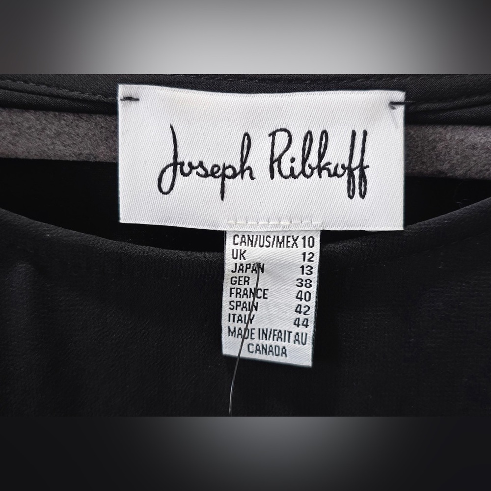 Joseph Ribkoff Black Sheer Embellished Blouse - Picture 5 of 6